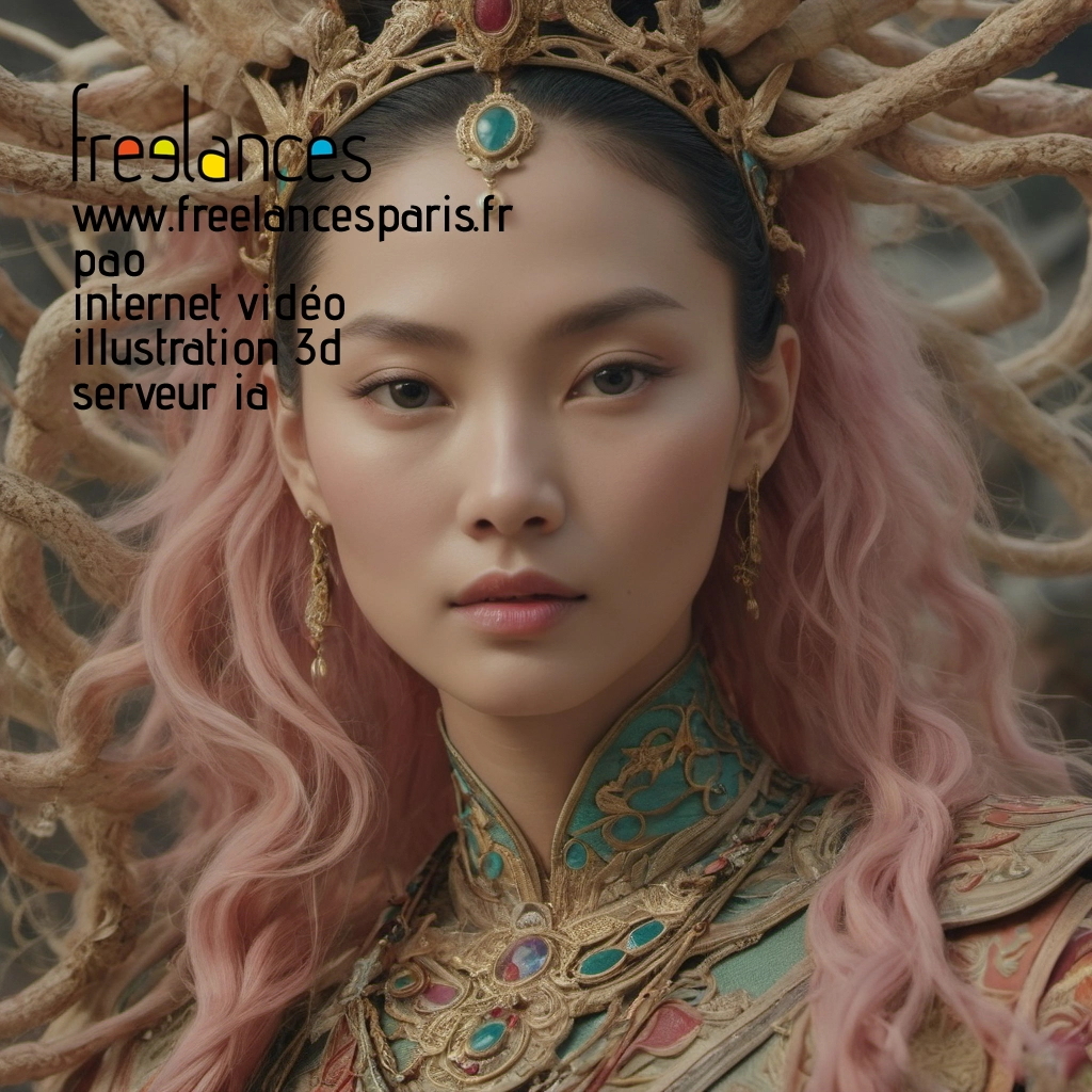 Pao mise en page internet vidéo illustration 3d serveur IA générative AI freelance paris studio de création magazines 8ld1pra0